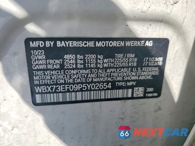 Zdjęcie 12 z 12 samochodu: 2023 BMW X1 XDRIVE28I VIN:WBX73EF09P5Y02654 - miniatura