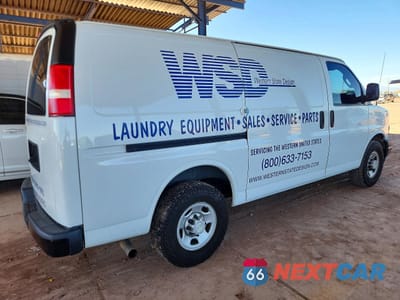 Trzecie zdjęcie samochodu z tyłu: 2018 CHEV EXPRESS G3500 VIN:1GCZGGFG0J1178826 - miniatura