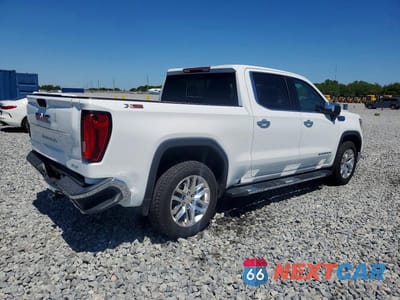 Trzecie zdjęcie samochodu z tyłu: 2019 GMC SIERRA K1500 SLT VIN:3GTU9DED1KG239050 - miniatura