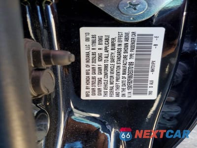 Zdjęcie 13 z 13 samochodu: 2013 HONDA CIVIC EX VIN:19XFB2F86DE070189 - miniatura