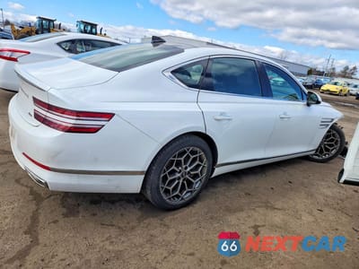 Trzecie zdjęcie samochodu z tyłu: 2022 GENESIS G80 2.5T VIN:KMTGB4SC7NU137686 - miniatura