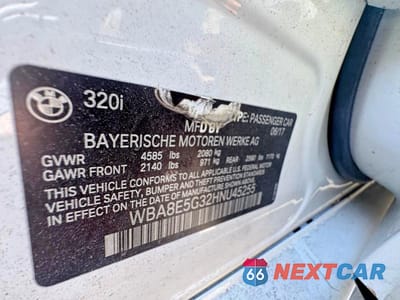 Zdjęcie 10 z 10 samochodu: 2017 BMW 320 XI VIN:WBA8E5G32HNU45255 - miniatura