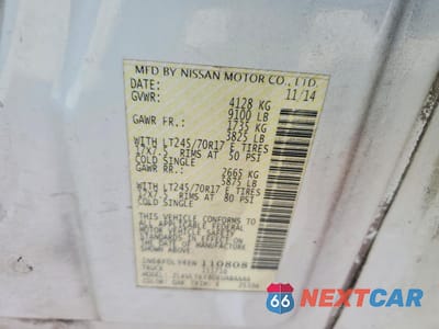 Zdjęcie 12 z 12 samochodu: 2014 NISSAN NV 2500 DELIVERY VAN VIN:1N6BF0LY4EN110808 - miniatura