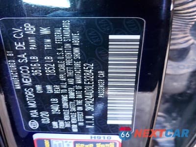 Zdjęcie 13 z 13 samochodu: 2020 KIA RIO LX VIN:3KPA24AD3LE328452 - miniatura