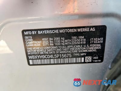 Zdjęcie 13 z 13 samochodu: 2020 BMW X2 SDRIVE28I VIN:WBXYH9C04L5P15675 - miniatura