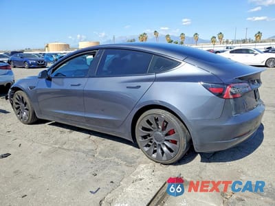 Drugie zdjęcie samochodu z przodu: 2023 TESLA MODEL 3 VIN:5YJ3E1EC0PF576366 - miniatura