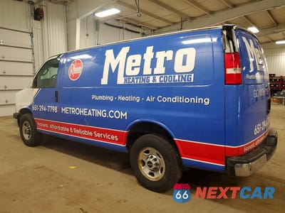 Drugie zdjęcie samochodu z przodu: 2018 GMC SAVANA 2500 DELIVERY VAN VIN:1GTW7AFG8J1910264 - miniatura