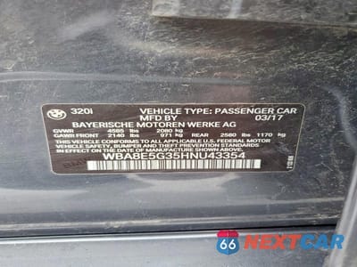 Zdjęcie 12 z 12 samochodu: 2017 BMW 320 XI VIN:WBA8E5G35HNU43354 - miniatura