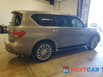 Trzecie zdjęcie samochodu z tyłu: 2015 INFINITI QX80 BASE VIN:JN8AZ2NFXF9573192 - miniatura
