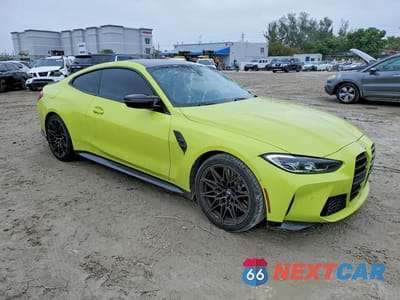 Czwarte zdjęcie samochodu z boku: 2024 BMW M4 COMPETITION VIN:WBS33AZ02RCR78226 - miniatura