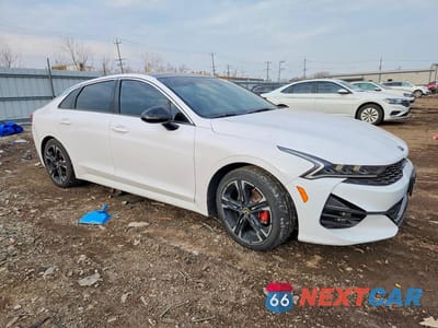 Czwarte zdjęcie samochodu z boku: 2021 KIA K5 GT-LINE VIN:5XXG64J29MG062411 - miniatura