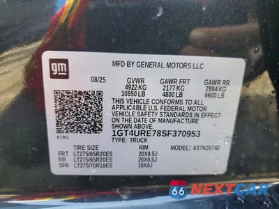 Zdjęcie 13 z 13 samochodu: 2025 GMC SIERRA K2500 DENALI VIN:1GT4URE78SF370953 - miniatura