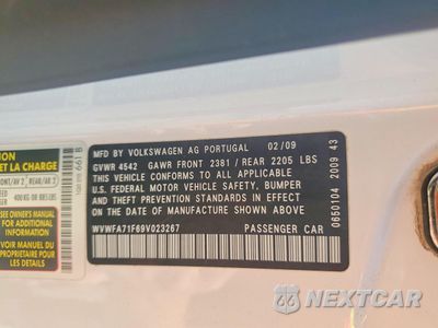 Zdjęcie 12 z 12 samochodu: 2009 VOLKSWAGEN EOS LUX VIN:WVWFA71F69V023267 - miniatura