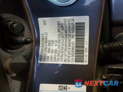 Zdjęcie 12 z 12 samochodu: 2022 HONDA INSIGHT EX VIN:19XZE4F59NE012021 - miniatura