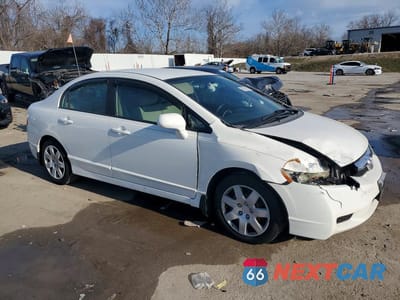 Czwarte zdjęcie samochodu z boku: 2009 HONDA CIVIC LX VIN:1HGFA16599L000737 - miniatura