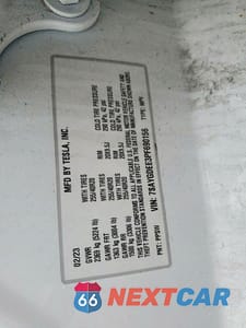 Zdjęcie 12 z 12 samochodu: 2023 TESLA MODEL Y VIN:7SAYGDEE3PF690156 - miniatura