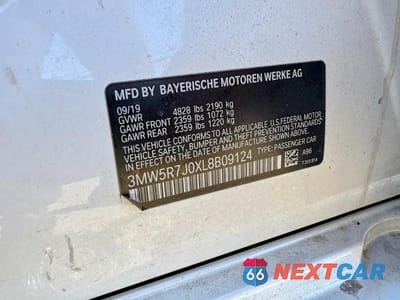 Zdjęcie 10 z 10 samochodu: 2020 BMW 330XI VIN:3MW5R7J0XL8B09124 - miniatura