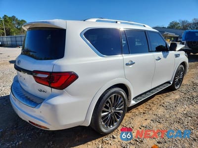 Trzecie zdjęcie samochodu z tyłu: 2021 INFINITI QX80 LUXE VIN:JN8AZ2AD9M9861366 - miniatura