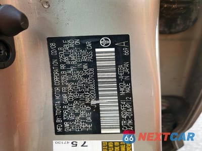 Zdjęcie 12 z 12 samochodu: 2008 TOYOTA PRIUS STANDARD VIN:JTDKB20U883379308 - miniatura