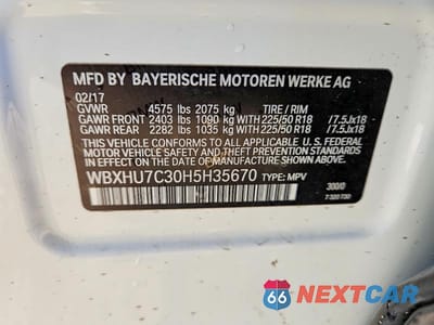 Zdjęcie 14 z 14 samochodu: 2017 BMW X1 SDRIVE28I VIN:WBXHU7C30H5H35670 - miniatura