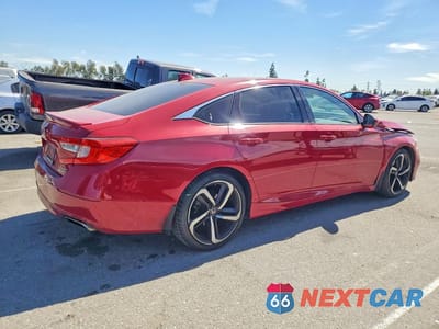 Trzecie zdjęcie samochodu z tyłu: 2019 HONDA ACCORD SPORT VIN:1HGCV2F3XKA014241 - miniatura
