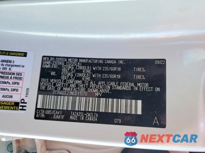 Zdjęcie 13 z 13 samochodu: 2022 LEXUS NX 350 PREMIUM VIN:2T2GGCEZ1NC011570 - miniatura