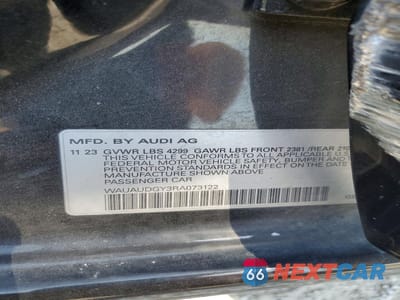 Zdjęcie 12 z 13 samochodu: 2024 AUDI A3 PREMIUM VIN:WAUAUDGY3RA073122 - miniatura