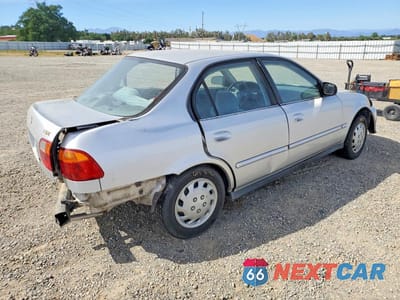 Trzecie zdjęcie samochodu z tyłu: 2000 HONDA CIVIC BASE VIN:2HGEJ6616YH525515 - miniatura