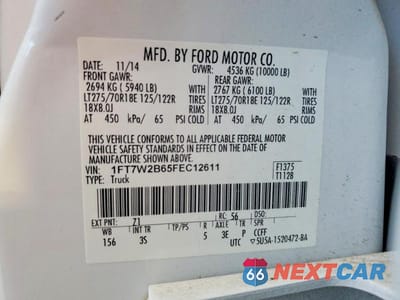 Zdjęcie 13 z 13 samochodu: 2015 FORD F250 SUPER DUTY VIN:1FT7W2B65FEC12611 - miniatura