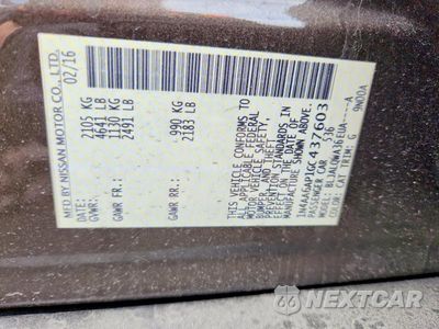 Zdjęcie 12 z 12 samochodu: 2016 NISSAN MAXIMA 3.5 S VIN:1N4AA6AP1GC437603 - miniatura