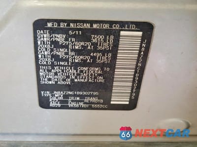 Zdjęcie 13 z 13 samochodu: 2011 INFINITI QX56 BASE VIN:JN8AZ2NC1B9302795 - miniatura