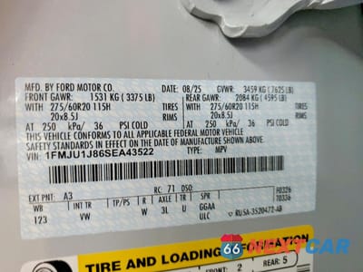 Zdjęcie 14 z 14 samochodu: 2025 FORD EXPEDITION ACTIVE VIN:1FMJU1J86SEA43522 - miniatura