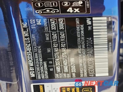 Zdjęcie 13 z 13 samochodu: 2023 MERCEDES-BENZ EQS SUV 450+ VIN:4JGDM2DB1PA007004 - miniatura