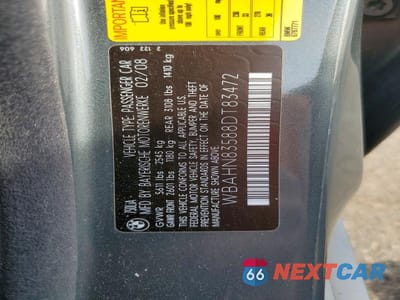 Zdjęcie 12 z 12 samochodu: 2008 BMW 750 LI VIN:WBAHN83588DT83472 - miniatura