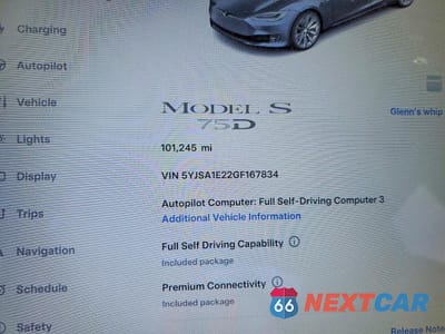 Zdjęcie 9 z 11 samochodu: 2016 TESLA MODEL S VIN:5YJSA1E22GF167834 - miniatura