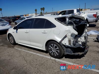 Drugie zdjęcie samochodu z przodu: 2021 TOYOTA COROLLA HYBRID LE VIN:JTDEAMDE0MJ009684 - miniatura