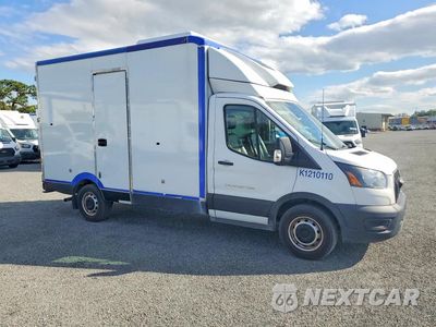 Czwarte zdjęcie samochodu z boku: 2021 FORD TRANSIT DELIVERY TRUCK VIN:1FDBW5Z84MKA79918 - miniatura