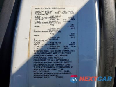 Zdjęcie 10 z 10 samochodu: 2016 CHEVROLET SILVERADO FLATBED TRUCK VIN:1GB4CYC80GF284735 - miniatura