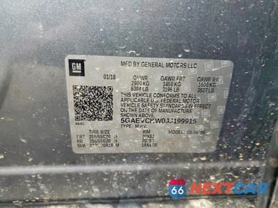 Zdjęcie 13 z 13 samochodu: 2018 BUICK ENCLAVE AVENIR VIN:5GAEVCKW0JJ199915 - miniatura