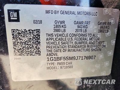 Zdjęcie 12 z 12 samochodu: 2018 CHEVROLET CRUZE PREMIER VIN:1G1BF5SM9J7176907 - miniatura