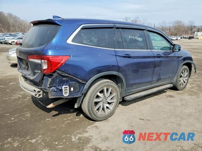 Trzecie zdjęcie samochodu z tyłu: 2019 HONDA PILOT EXL VIN:5FNYF6H59KB012429 - miniatura