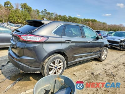Trzecie zdjęcie samochodu z tyłu: 2018 FORD EDGE SEL VIN:2FMPK3J94JBB61678 - miniatura
