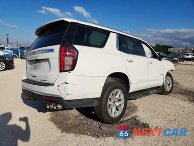 Trzecie zdjęcie samochodu z tyłu: 2023 CHEVROLET TAHOE C1500 PREMIER VIN:1GNSCSKD4PR433765 - miniatura
