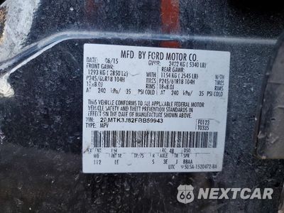 Zdjęcie 13 z 14 samochodu: 2015 FORD EDGE SEL VIN:2FMTK3J82FBB59943 - miniatura