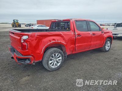 Trzecie zdjęcie samochodu z tyłu: 2021 CHEVROLET SILVERADO C1500 CUSTOM VIN:1GCPWBEK7MZ195051 - miniatura