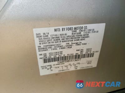 Zdjęcie 13 z 13 samochodu: 2018 FORD TAURUS SE VIN:1FAHP2D80JG136377 - miniatura