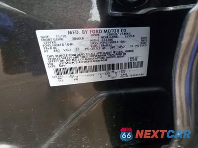 Zdjęcie 13 z 13 samochodu: 2011 FORD EDGE SEL VIN:2FMDK3JC9BBA60460 - miniatura