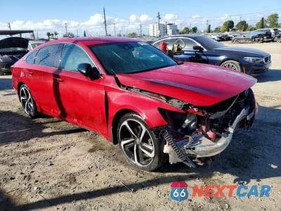 Czwarte zdjęcie samochodu z boku: 2021 HONDA ACCORD SPORT VIN:1HGCV1F39MA098887 - miniatura