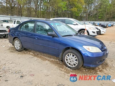 Czwarte zdjęcie samochodu z boku: 2005 HONDA CIVIC LX VIN:2HGES16515H513450 - miniatura