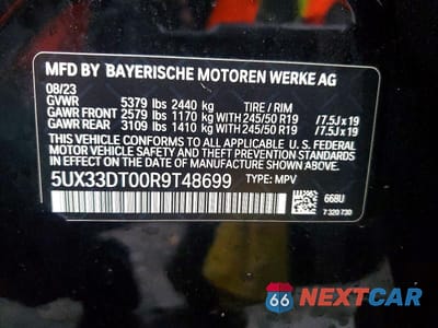 Zdjęcie 13 z 13 samochodu: 2024 BMW X4 XDRIVE30I VIN:5UX33DT00R9T48699 - miniatura